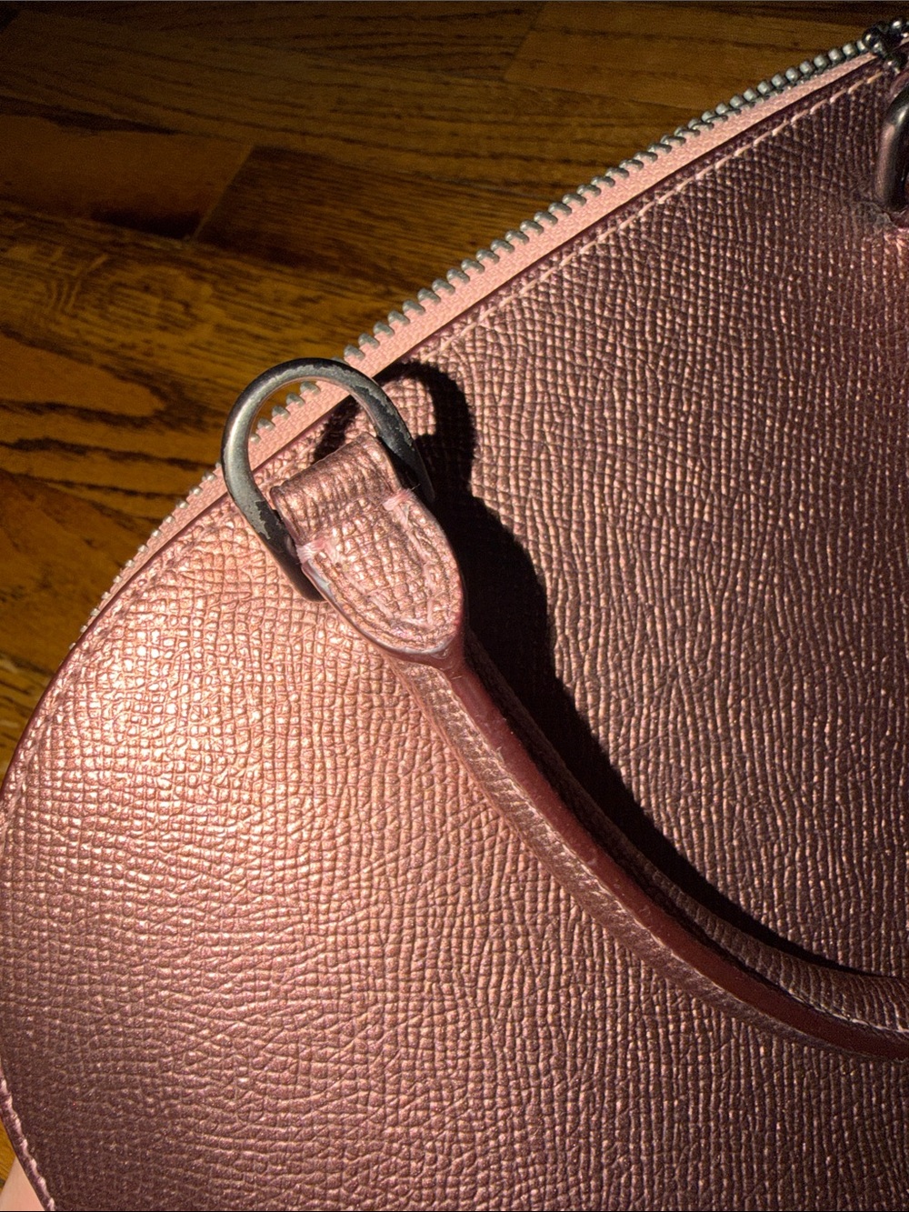 Coach Metallic Rose Dome Satchel in Copper - Picture 12 of 12